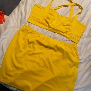 Yellow two piece